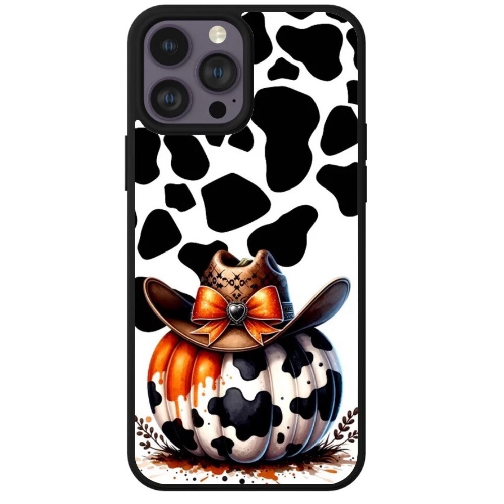 Cow Print Pumpkin Phone Case